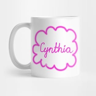 Cynthia. Female name. Mug